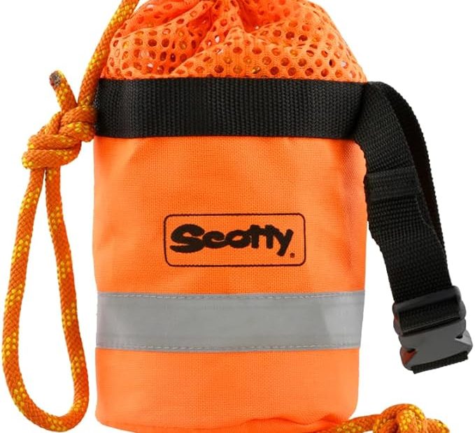 Scotty #0793 Rescue Throw Bag With 50 Feet Of Floating Mfp Rope