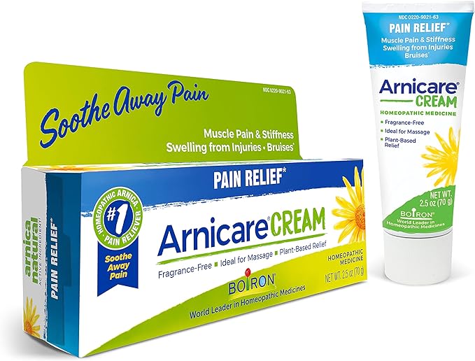 Boiron Arnicare Cream For Relief Of Joint And Muscle Pain, Swelling From Bruises Or Injury